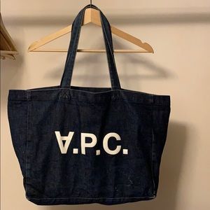 APC DENIM TOTE BAG